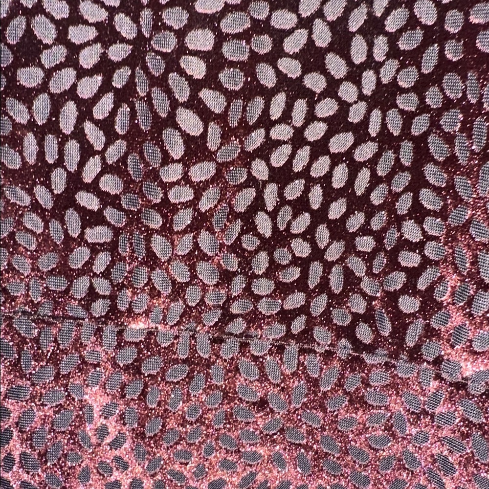 Chico’s Burnout Velvet Cardigan Brown Plum Textured Velvet Boho Peplum Top - Picture 6 of 9